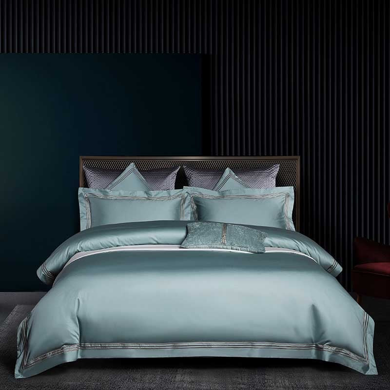 Sleep in Luxury with Three Lines Pure Color Egyptian Cotton Bedding Sets