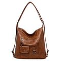 Women's Faux Leather Crossbody Handbag - Versatile Top-Handle/Shoulder Bag with Multifunctional Design