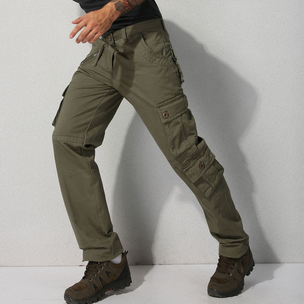 Tactical Cargo Pants. Winter Male Outdoor.