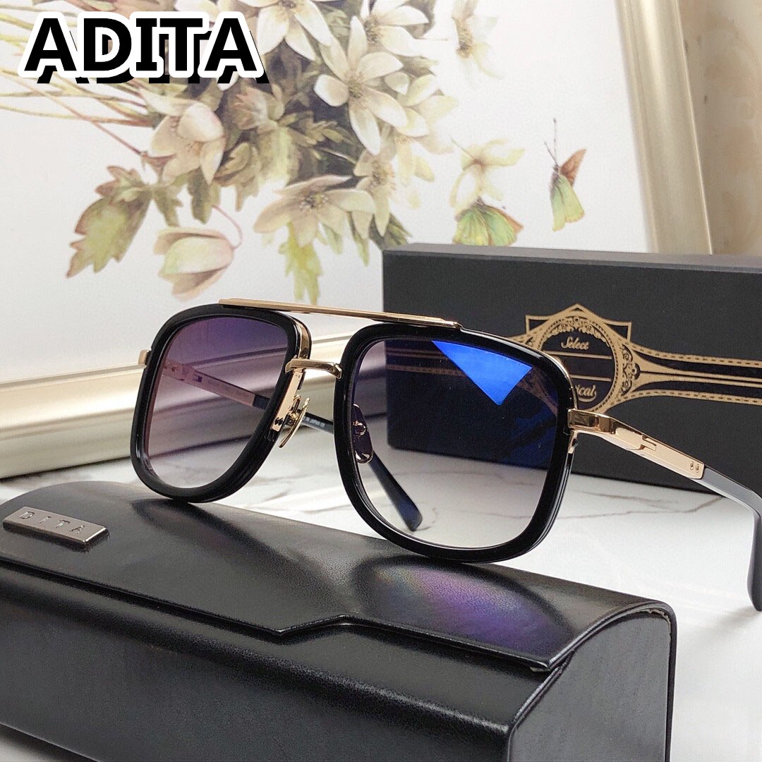 MACH ONE DRX-20300: Titanium Aviator Style Sunglasses by ADITA