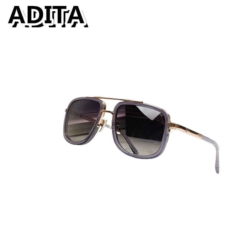 MACH ONE DRX-20300: Titanium Aviator Style Sunglasses by ADITA