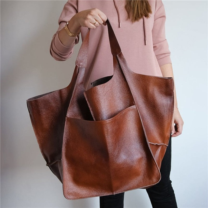 Faux Leather Stylish Shoulder Bag