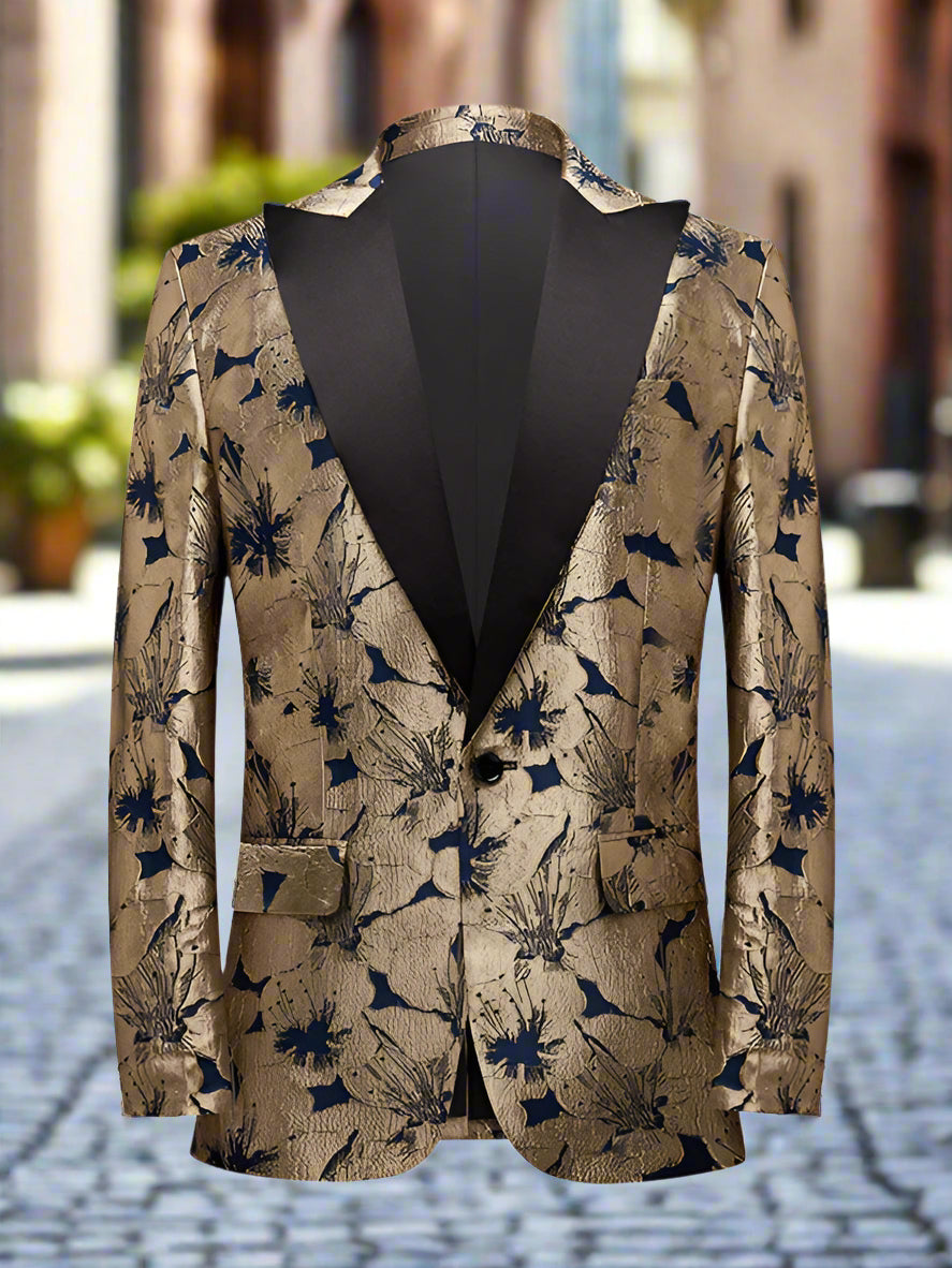 Flamboyant Blazer, Slim Suit Jacket