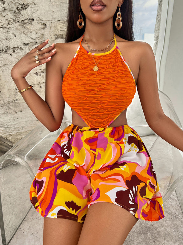 Breezy Summer Style: Floral Halter Jumpsuit