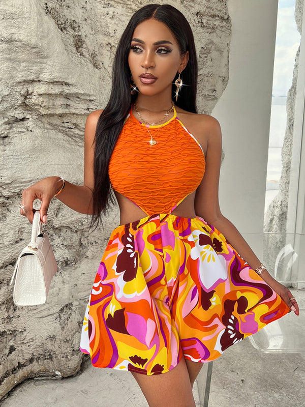 Breezy Summer Style: Floral Halter Jumpsuit